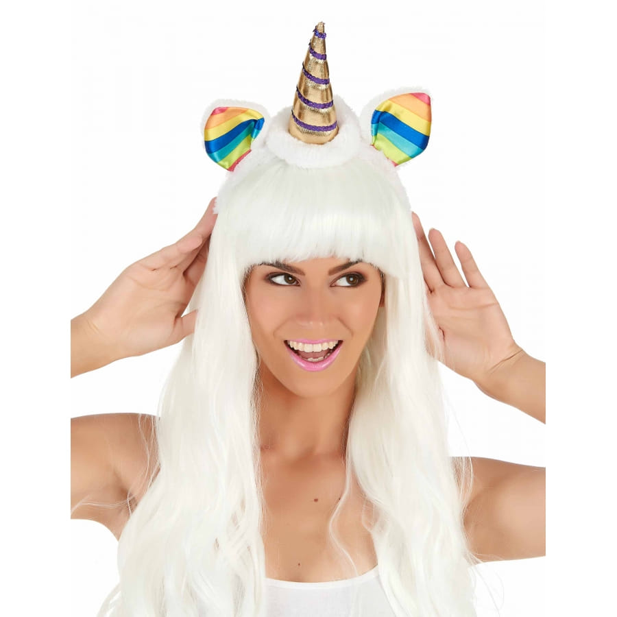 Lot De 3 Serre-têtes Licorne - Avec Corne, Oreilles Et Fleurs - Pour Anniversaire, Carnaval, Fêtes D'enfants