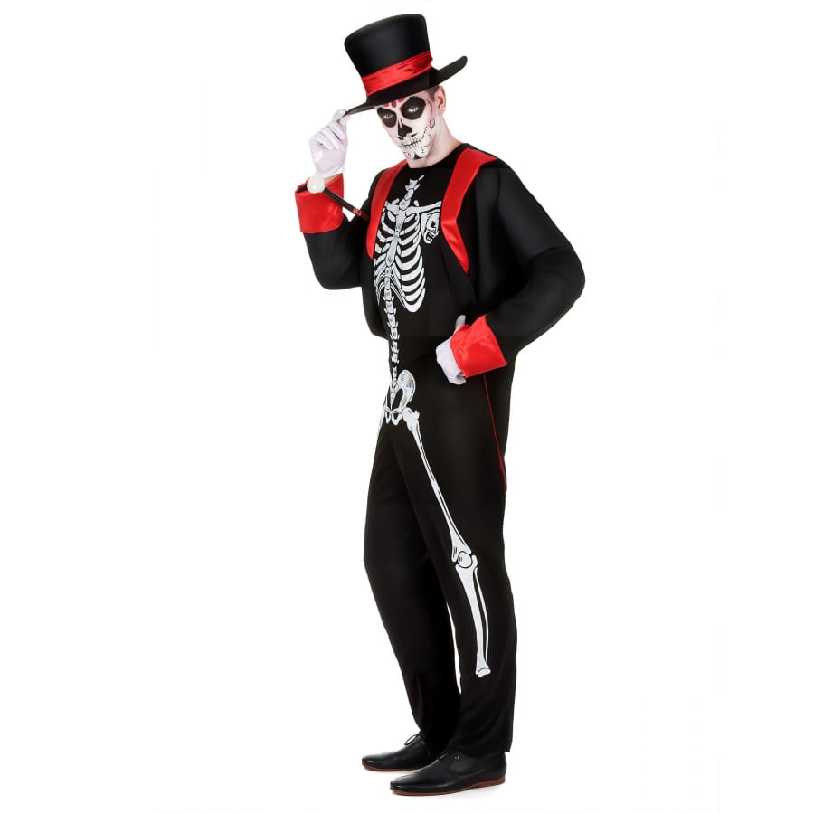 Tenue de dandy squelette jour des morts