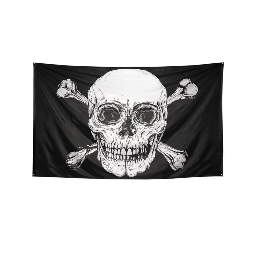 Drapeau pirate Deadman Chest Triconner 60 x 90 cm pour extérieur – Drapeaux  de pirates 90 x 60 cm – Bannière 2 x 0,9 m en polyester tricoté avec