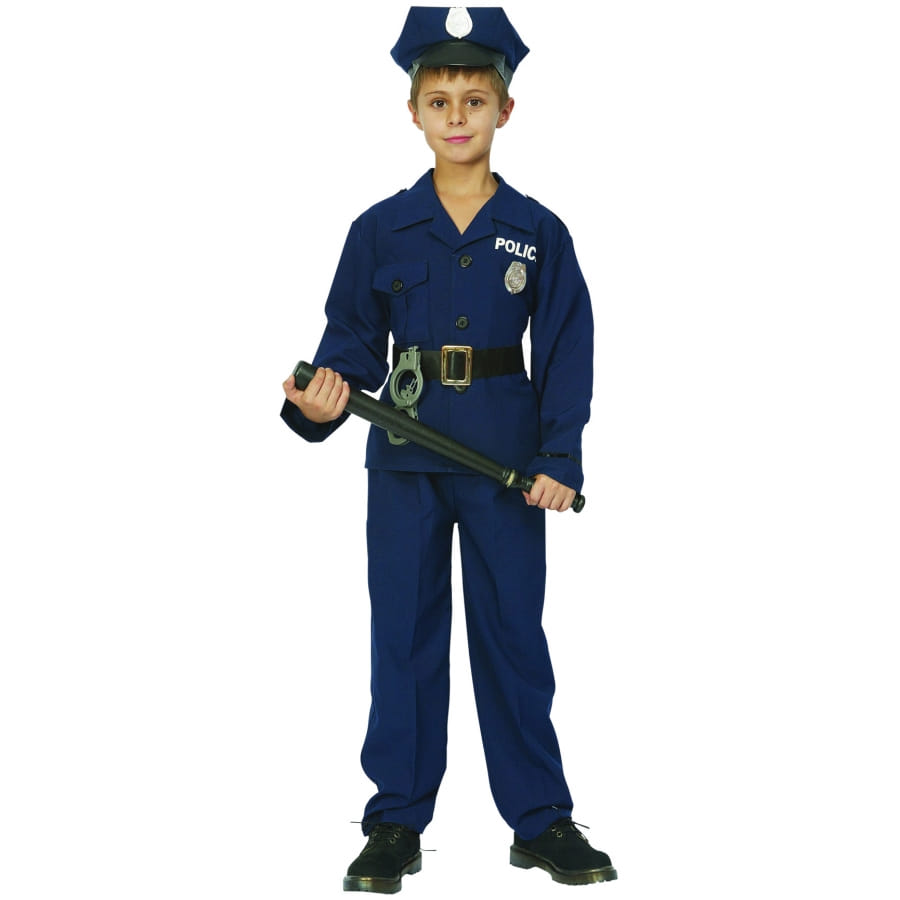 Costume de Police Enfant Broderie PERSONNALISÉE, Authentique, de