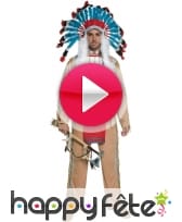vidéo Costume de chef indien beige