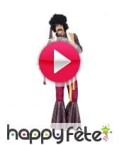vidéo Costume de rocker psychédélique années 70