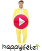 vidéo Costume jaune uni