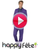 vidéo Costume violet uni