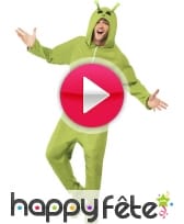vidéo Déguisement d'alien vert