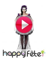 vidéo Déguisement jour des morts pour femme