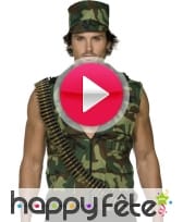vidéo Déguisement militaire homme sexy jungle