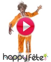 vidéo Déguisement prisonnier zombie