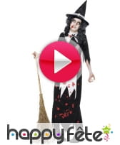 vidéo Déguisement sorcière de Salem zombie