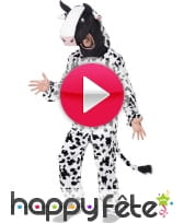 vidéo Déguisement vache blanche à taches noires