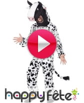 vidéo Déguisement vache blanche à taches noires