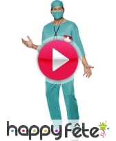 vidéo Déguisement vert de chirurgien
