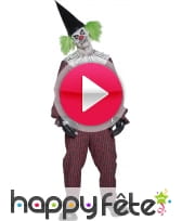 vidéo Déguisement zombie clown tueur