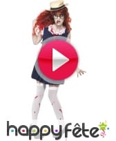 vidéo Déguisement zombie étudiante high school