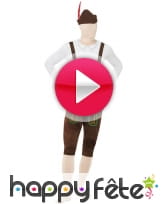 vidéo Seconde peau bavarois avec chapeau