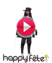 vidéo Tenue de mousquetaire noir
