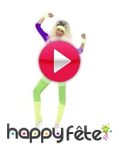 vidéo Tenue de sport années 80 pour femme