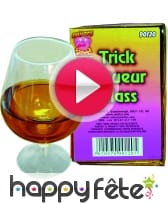 vidéo Verre d'alcool qui ne se vide pas
